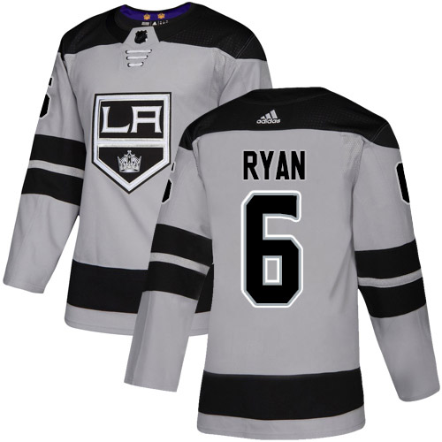 Adidas Los Angeles Kings #6 Joakim Ryan Gray Alternate Authentic Stitched Youth NHL Jersey